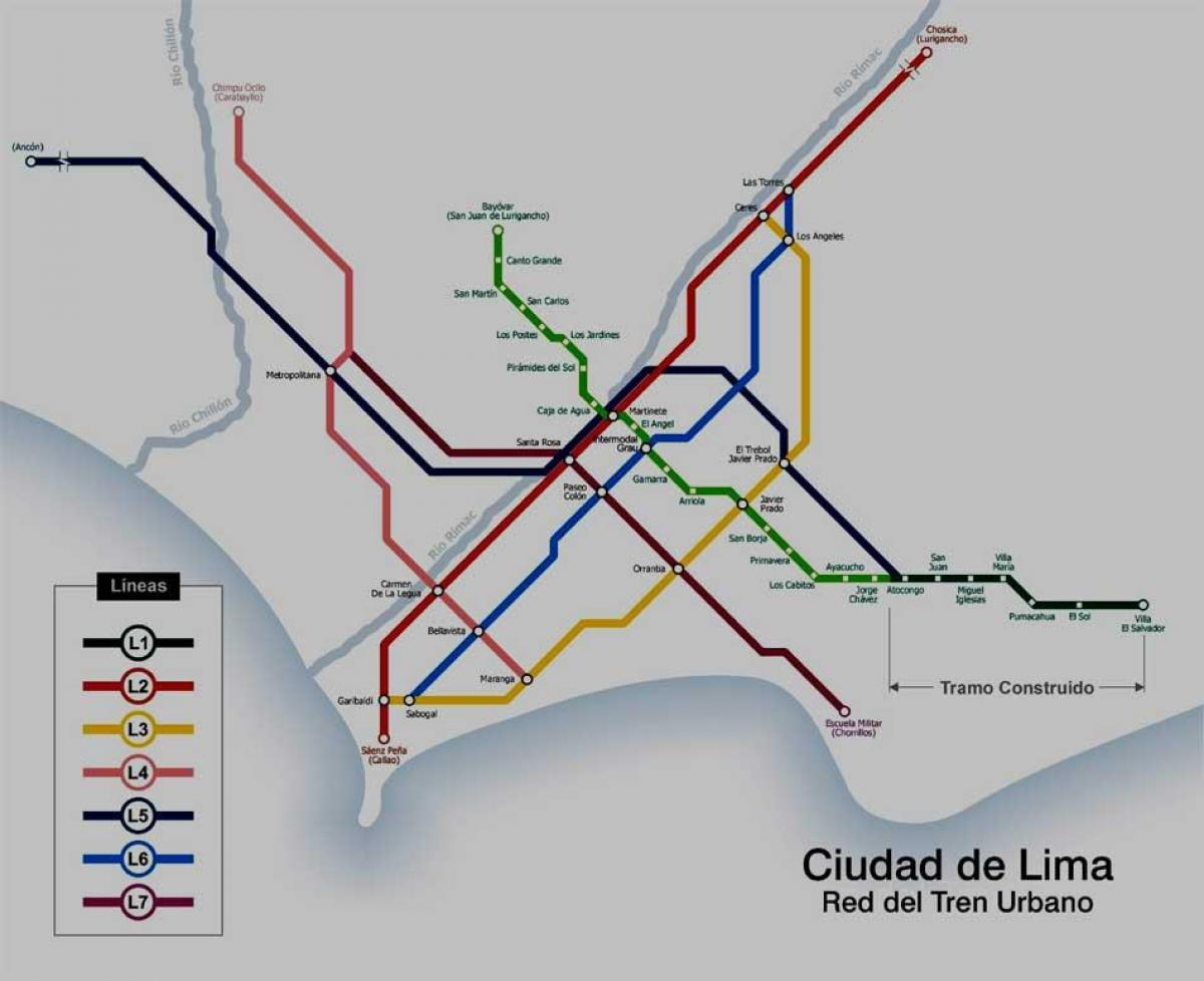 Lima nan perou metro kat jeyografik