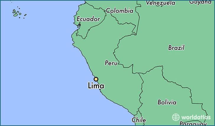 Lima nan perou sou mond kat jeyografik